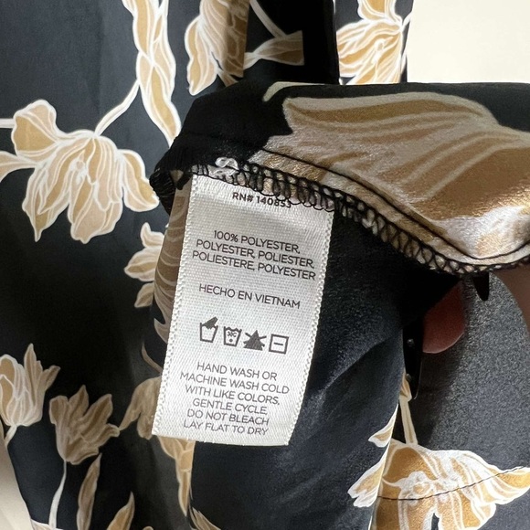 Madison Du Soir Long Black Kimono Size L XL - Picture 6 of 6